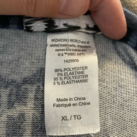 Wizarding World Official Harry Potter Glasses Hogwarts Women XL Blue Tshirt #557 - Picture 6 of 8